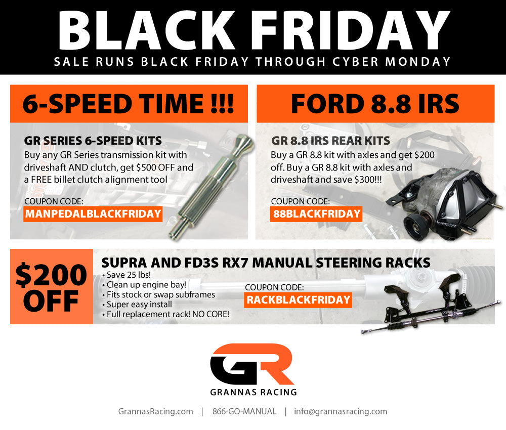 Grannas Racing Black Friday sale 2017