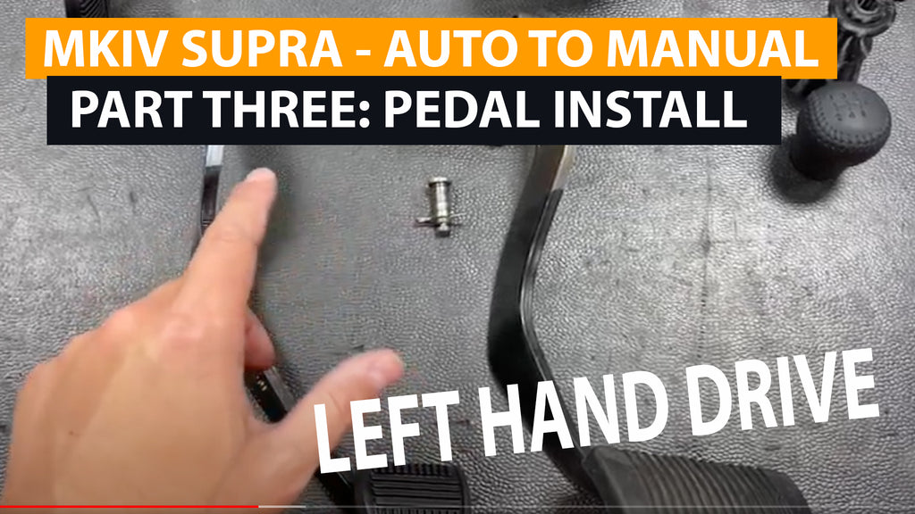 MKIV SUPRA Auto to Manual Swap (version 2) - Part 3 - Clutch Pedal and brake pedal install