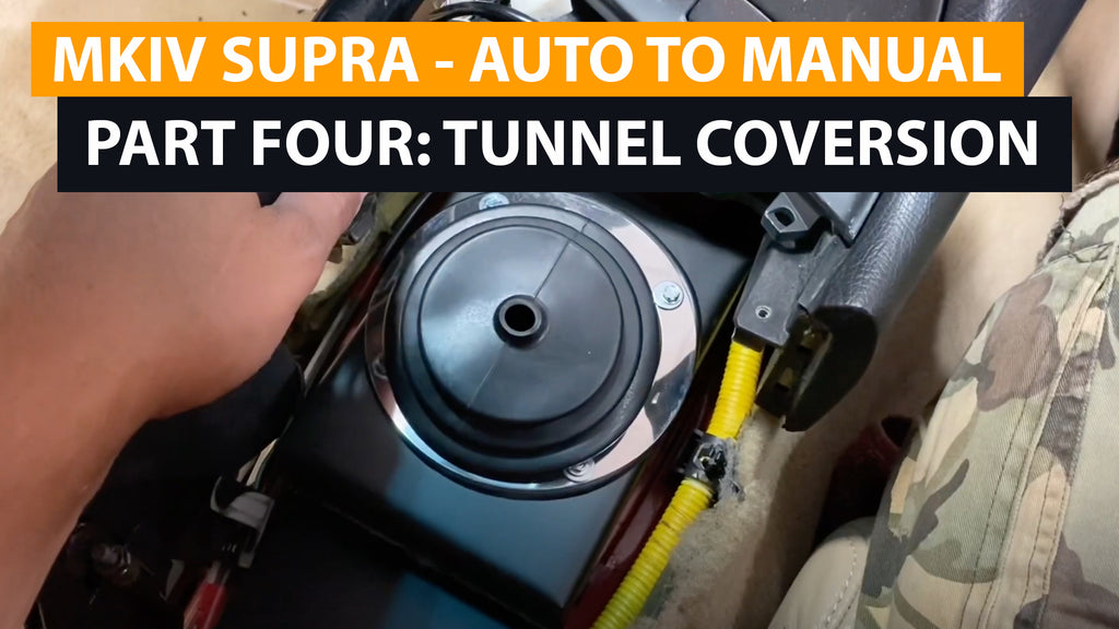 MKIV SUPRA Auto to Manual Swap (version 2) - Part 4 - Tunnel Modification