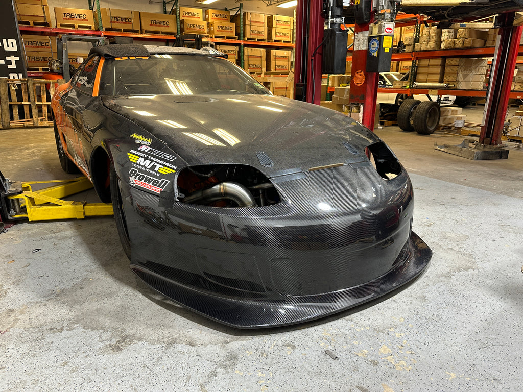 Grannas Racing spec Carbonetics carbon fiber drag Supra front bumper