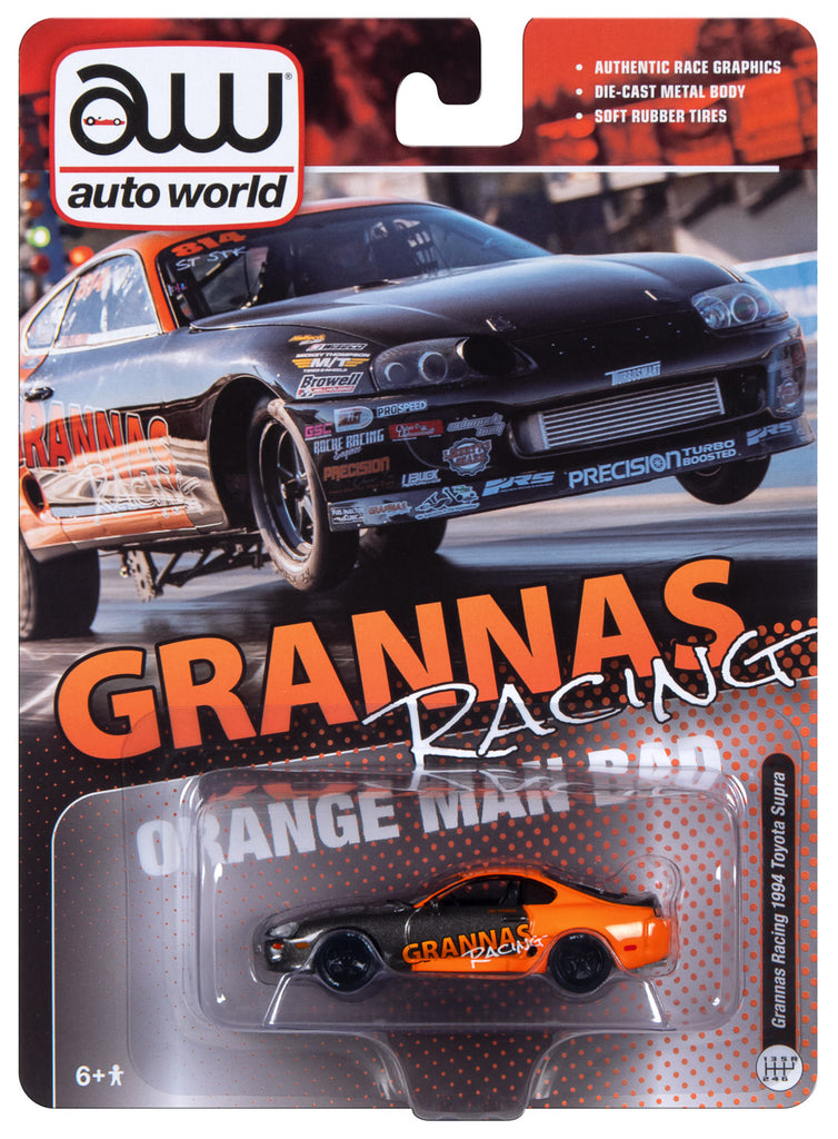 grannas racing orange man bad supra toy diecast scale car hot wheels matchbox