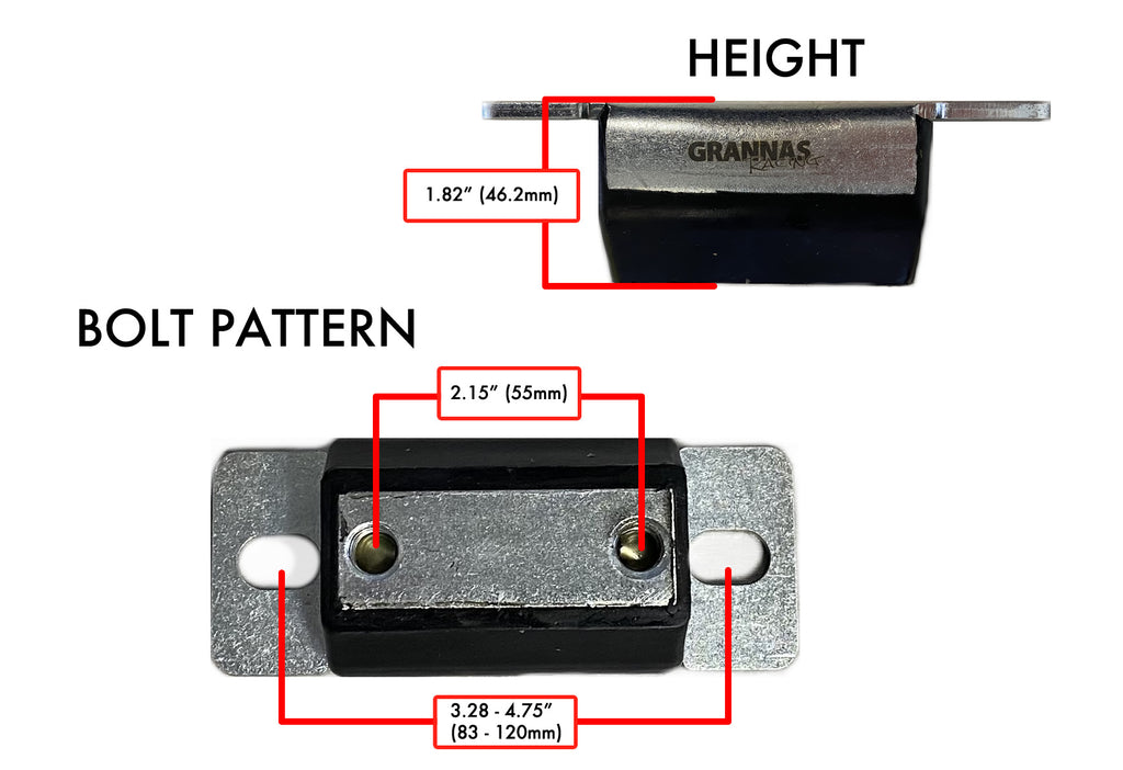 Grannas Racing RUBBER T56 Magnum Transmission Mount (also fits CD009)