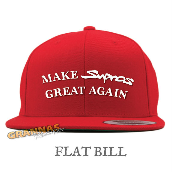 flat bill MSGA hat notmysupra supra mkiv mkv toyota make supras great again